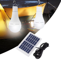 Bombilla Solar LED de 7W para Exteriores con Control Remoto, Temporizador, Luz de Emergencia para Camping, Pesca y Actividades al Aire Libre