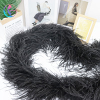 Boa en Plumes d'Autruche Teintées de 1 à 20 Plis, 10-15 cm, pour Costumes de Femmes, Vêtements, Danse, Carnaval, Fêtes, Mariages et Défilés de Mode