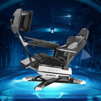 Chaise de jeu professionnelle personnalisable KSM-GCN2 avec accoudoirs réglables, structure métallique, lumières et haut-parleurs - Rose pour ordinateur