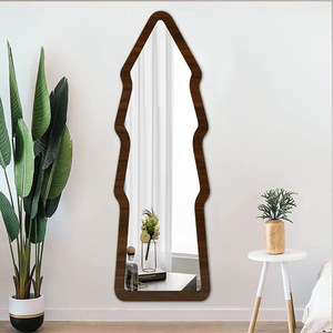 Modern MDF Full-Length <strong>Mirror</strong> <strong>Pine</strong> Shaped Anti-Drop Explosion-Proof Thickened Wall-Mounted Decorative <strong>Mirror</strong> - Product Image 5