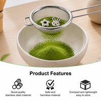 Perles de tamisage pour matcha personnalisées, adorables, en acier inoxydable, mini-filtres à thé en forme de boule, outil de mélange de poudre à motifs variés
