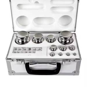 Ensemble de poids d'étalonnage en acier inoxydable non magnétique OIML Professional 316 comprend un laboratoire de classe E2 1mg-500g ensemble de poids d'essai - Product Image 1