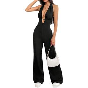 จั๊มสูทผู้หญิงแบบสั่งทำพิเศษ ปี 2026 จั๊มสูทแบบชิ้นเดียว แขนกุด คอวี โชว์ช่วงเอว จั๊มสูทสำหรับงานปาร์ตี้ เซ็กซี่ ยืดหยุ่นได้ เหมาะสำหรับใส่เดทกลางคืน - Product Image 3