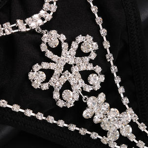 卸売ラインストーンボディチェーンセクシーパンティー大人用Gストリングジュエリーローライズマイクロダイヤモンドバタフライソング女性用 - Product Image 5