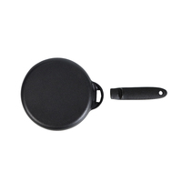 Ensemble de poêles de camping en fonte portable 2 pièces avec poignées détachables applicables aux poêles à induction au gaz