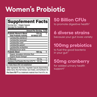 Capsules de probiotiques pour femmes, 50 milliards d'UFC, 30 unités, pour une routine quotidienne de suppléments probiotiques pour femmes adultes, vente en gros