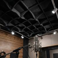 Panneaux acoustiques professionnels en feutre PET pour plafond, insonorisants et décoratifs, pour studio d'enregistrement et de podcast