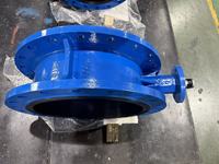 Vanne papillon concentrique à double bride PN16 avec corps en fonte ductile, revêtement époxy, disque en acier inoxydable CF8, siège en EPDM