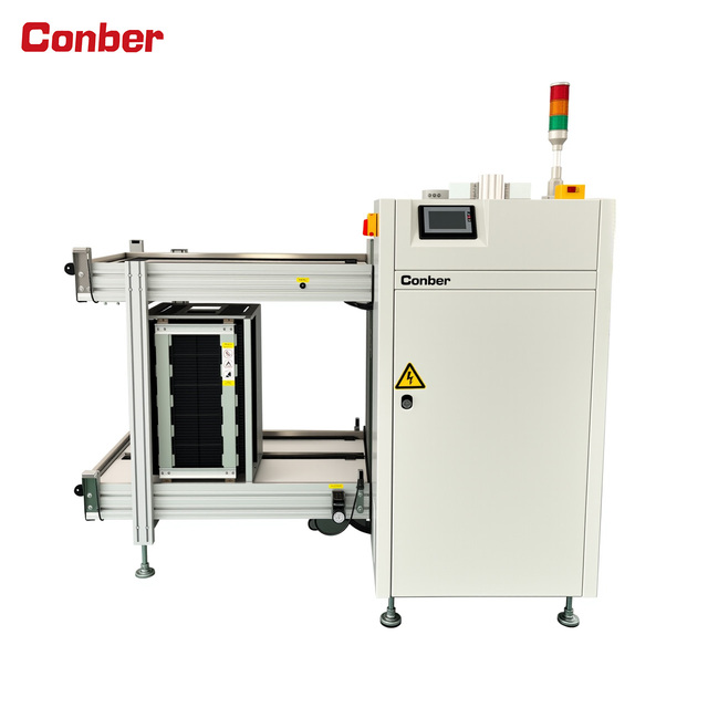 PLC Controlled Motor Driven Automatic PCB Magazine Loader Machine(M+LL) for SMT PCB Assembly Production Line