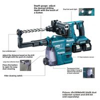 Marteau perforateur rotatif sans fil SDS Plus 26 mm 36 V LXT sans balais pour Makita DHR280 DHR282, pour perçage du béton