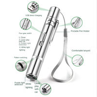 Jouet interactif pour chat Shengfeng, pointeur laser électrique électronique rechargeable par USB, plusieurs motifs, infrarouge, 3 modes