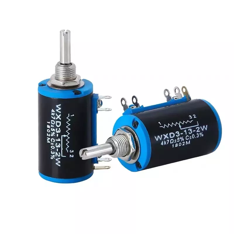 WXD3-13-2W 4.7K Ohm Roterende Multiturn Gewikkelde Precisie Potentiometer Weerstand Lineaire Roterende Potentiometer