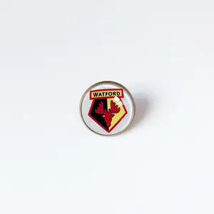 Custom round European football team logo club jersey shirt brooch antique bronze epoxy soft enamel soccer badge lapel pin
