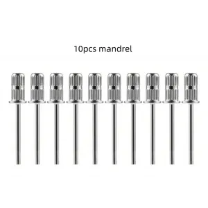 10pcs Nail Art Mandrel <b>Bits</b> 3/32" Shank Sanding Band <b>Drill</b> <b>Bits</b> for Nail <b>Drill</b> Manicure Tools Pedicure Nail <b>Drill</b> Accessories - Product Image 1