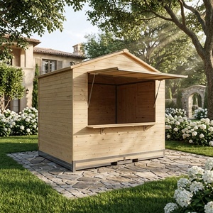 <span class=keywords><strong>Kiosque</strong></span> pliable en bois imperméable à montage rapide pour marché, événement, festival, Noël, avec structure métallique - Product Image 2