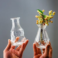 Ensemble de mini vases en verre assortis vintage pour centre de table et décoration de table, petits vases transparents pour plantes à air