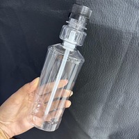 Bouteille en plastique PET transparente de 250 ml, 300 ml, 500 ml avec bouchon à clapet, bouteille de voyage à presser pour lotion, shampoing, liquide cosmétique