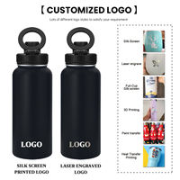 Chaud personnalisé en acier isolé 32oz 24oz Magsafe aimant sport bouteille d'eau gobelets tasses tasse avec support magnétique pour téléphone portable