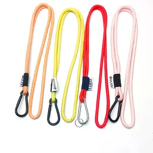 High quality 5MM mountain buckle cloth tag lanyard key chain, mobile phone,USB flash drive color round cord