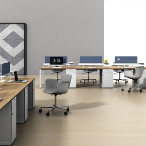 Poste de travail Mobilier de bureau Prix Personnel de bureau pour 2 personnes Mobilier de bureau - Product Image 5