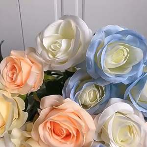 Flor Artificial de Seda, Rosa, Precio al por Mayor, Venta Caliente, para Decoración de Bodas o Decoración del Hogar, Sala de Estar - Product Image 2