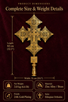 Croix de prière OEM pour l'autel de l'église, Crucifix religieux en métal fait main, 3 kg, Fournitures catholiques orthodoxes, Cadeau