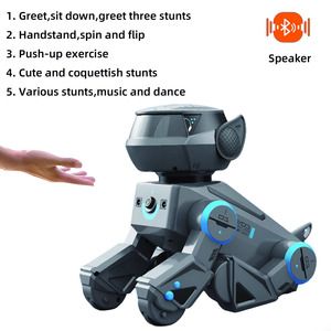 หุ่นยนต์สุนัข AiJH Ai Smart Dog Rc หมุนตีลังกา ทำท่าตั้งหัวลง พร้อมไฟ LED ของเล่นหุ่นยนต์สุนัขอัจฉริยะสำหรับเด็ก - Product Image 4