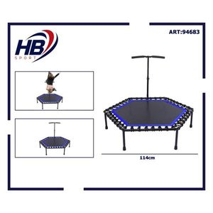 Trampoline bleu de 45 pouces avec cordes élastiques et accoudoirs, 114 cm, catégorie de produit - Product Image 3
