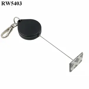 RUIWOR RW5403 Gulungan Kabel Ekstensi, Pita Plastik Bentuk Hati Plus 35X20Mm Pelat Logam Perekat Persegi Panjang