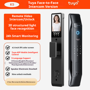 Smart Locks für die Haustür Schwarz Wifi Smart Lock Tür Finger prints mart Tuya Türschloss mit Kamera und Finger abdruck - Product Image 3
