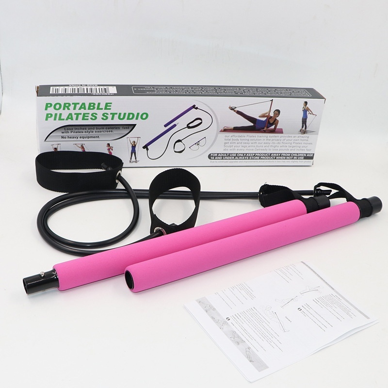 Pilates stick-rosa (color en caja)