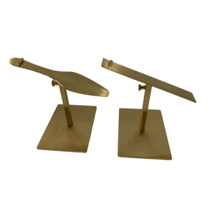 Exhibidores de Zapatos de Metal Ajustables de Acero Inoxidable Dorado, Modernos y Sencillos, para un Solo Par de Zapatos de Mujer, Venta al Por Mayor - Product Image 5