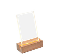 Cadre photo Instax Mini lumineux en acrylique avec support en contreplaqué LED, cadres en plastique pour afficher les souvenirs, cadeau personnalisé pour événements