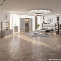 Ensembles de Chambre Complets Contemporains de Luxe Simple, Lit Double King Size, Meubles Modernes en Bois avec Rangement Intégré, Idéal pour Hôtels
