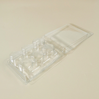Boîte à bulles en plastique PET jetable en forme de cœur à 6 compartiments pour bougies d'aromathérapie à usage domestique