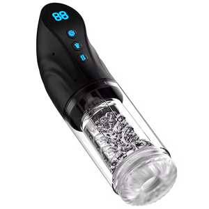 Automatic Thrusting Vibrating <b>Masturbator</b> Cup for Men - Easy to Use All-in-One Adult Sex Toy Machine by Hgod - Product Image 3