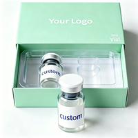 Cajas de Lujo con Etiqueta y Tirador para Viales de 2ml y 3ml, Embalaje para Suplementos de Péptidos, Cajas de Papel con Inserto para Viales de Péptidos