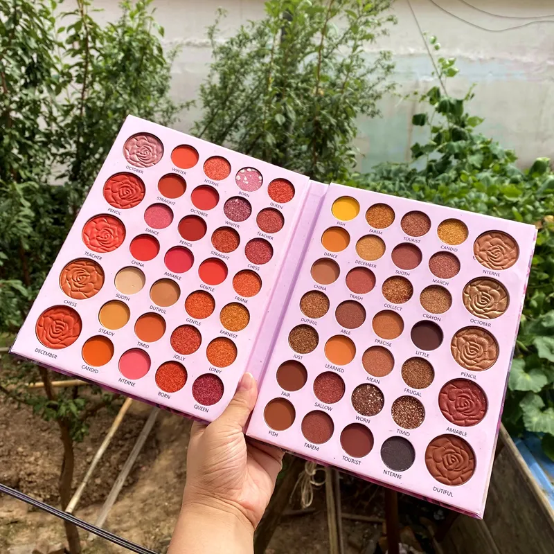 2020ใหม่สไตล์70สีสูงรงควัตถุอายแชโดว์ Palette ที่นิยมมากอายแชโดว์จานที่มีกระจก