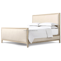 Lit de salon moderne de luxe en bois de chêne massif avec couleur et taille personnalisables