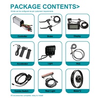 Kit de conversion de vélo électrique à double moteur et pneus larges, 20, 24 ou 26 pouces, 250W-3000W, avec écran LCD