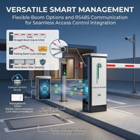Système de barrière de stationnement automatique à moteur CC sans balais pour contrôle d'accès et sécurité des voies de circulation