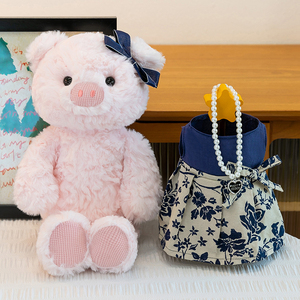 Peluche a forma di maiale squisito per vendita all'ingrosso e al dettaglio, simpatico giocattolo decorativo a forma di animale, bambola per compleanno bambini, regalo per matrimonio - Product Image 6