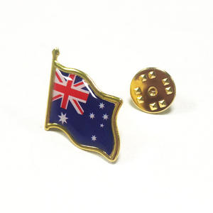 Broche personnalisée drapeau australien, badges en alliage époxy cristal drapeaux <span class=keywords><strong>du</strong></span> <span class=keywords><strong>monde</strong></span>, épingles métalliques transfrontalières pour cadeau - Product Image 2