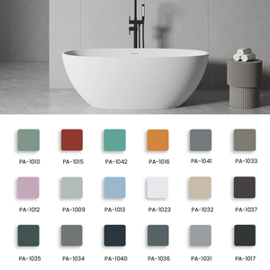 Cpingao <span class=keywords><strong>baignoire</strong></span> île noir acrylique pierre baignoires autoportantes pour la maison hôtel salle de bain projet <span class=keywords><strong>baignoire</strong></span> à Surface solide pure - Product Image 6