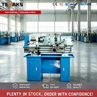 Machine de traitement des métaux de précision manuelle TENAKS CZ1224, petit tour horizontal universel de table, conicité de broche MT5, 530 mm max.