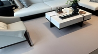 Tapis de salon moderne en laine/polyester de qualité supérieure, imperméable, antidérapant, résistant aux taches, écologique, à poils de 4 mm, taille personnalisée