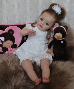 Muñecas Bebé Reborn <span class=keywords><strong>de</strong></span> <span class=keywords><strong>Silicona</strong></span> Realistas <span class=keywords><strong>de</strong></span> 60 CM (24 Pulgadas) con Cabello Enraizado, Aspecto Realista, para Niñas, Gran <span class=keywords><strong>Venta</strong></span> 2026 - Product Image 3