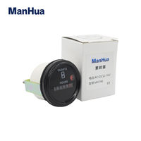 ManHua MH748A Compteur horaire 10-80VDC pour moteur de bateau marin, véhicule, camion, jauge ronde étanche Compteur horaire
