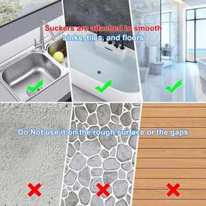 Grille de drain de sol en TPR durable, écologique, réutilisable, pliable, lavable au lave-vaisselle, pour cuisine et salle de bain, passoire anti-blocage - Product Image 4