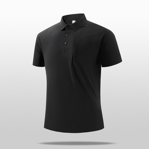 Camiseta Polo Deportiva de Punto Sólido para Hombre, de Secado Rápido, sin Costuras, con Logotipo Personalizado - Product Image 4